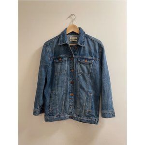 Madewell The Oversized Jean Denim Jacket in Wortham Wash Size XS